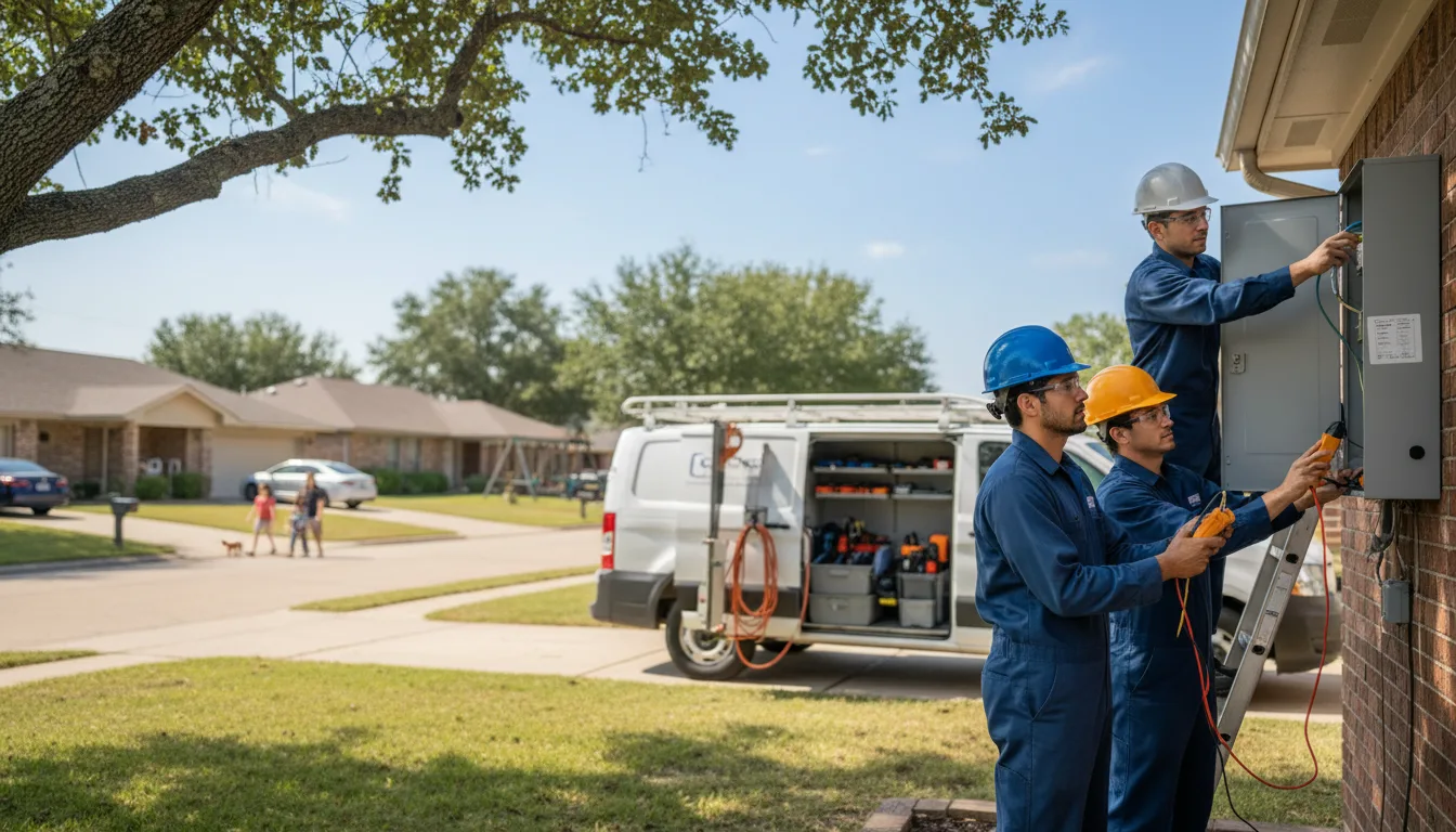 Certified electrician providing emergency electrical services in Plano, IL